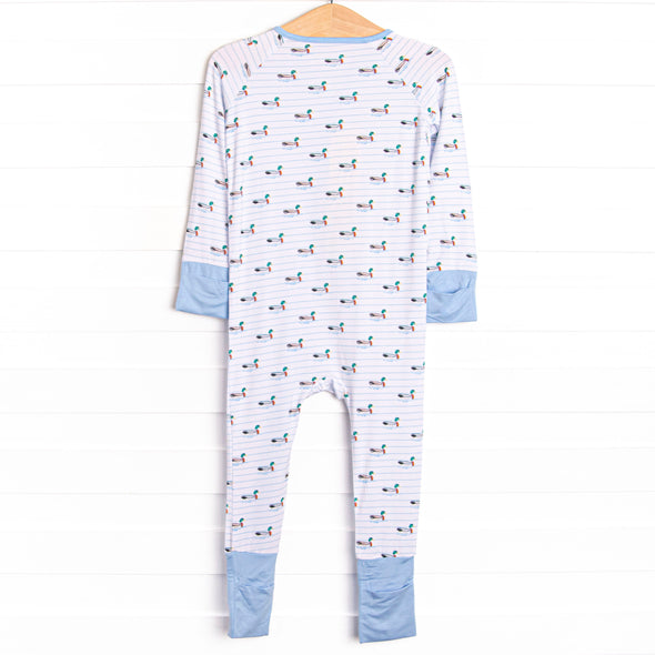 Seasonal Swim Bamboo Zippy Pajama, Blue