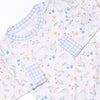 Penelope Petals Bamboo Pajama Set, Blue