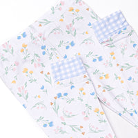 Penelope Petals Bamboo Pajama Set, Blue
