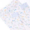 Penelope Petals Bamboo Pajama Set, Blue