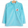 Fall Football Smocked Fleece Pullover, Blue