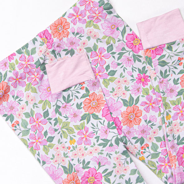 Fields of Fuchsia Bamboo Pajama Set, Purple