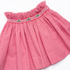 Holiday Holly Smocked Skirt Set, Red