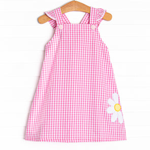 Daisy Days Applique Dress, Pink