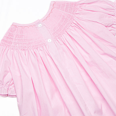 Spooky Spider Smocked Legging Set, Pink Gingham