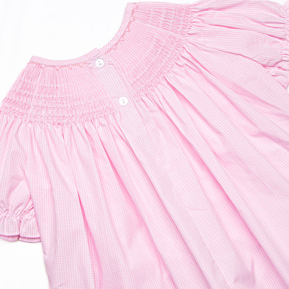 Spooky Spider Smocked Legging Set, Pink Gingham