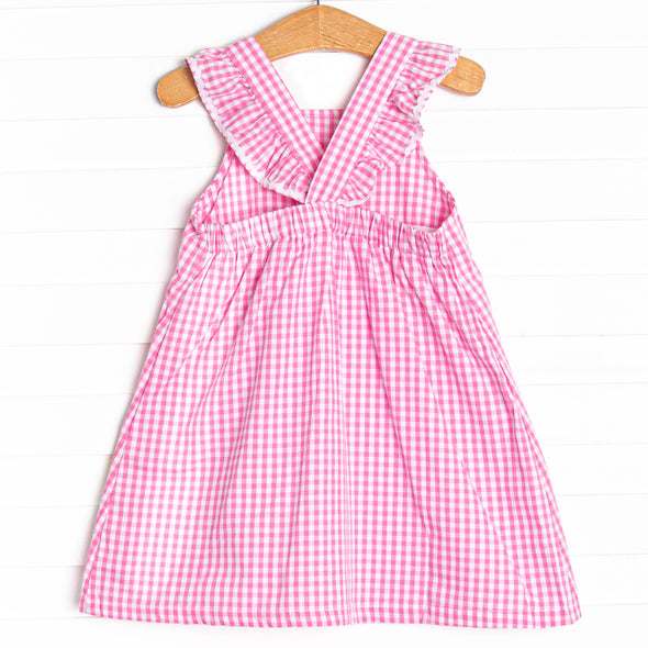 Daisy Days Applique Dress, Pink