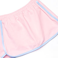 Tara Tennis Knit Skirt Set, Blue and Pink