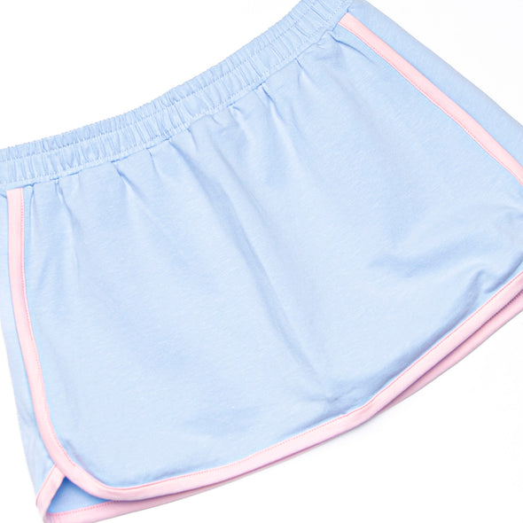 Tara Tennis Skirt Set, Pink and Blue