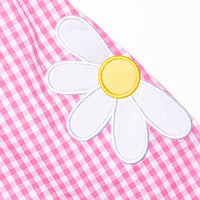 Daisy Days Applique Short Set, Pink