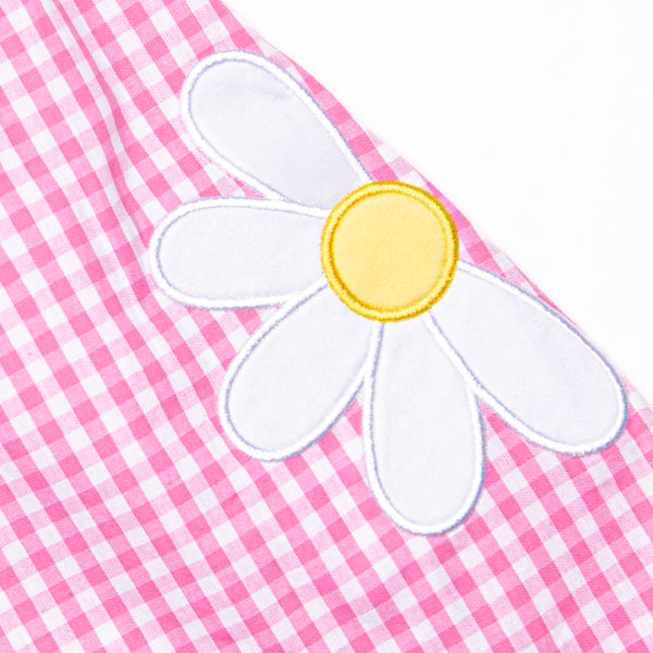 Daisy Days Applique Short Set, Pink