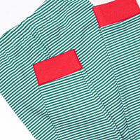 Checking It Twice Applique Ruffle Pajama Set, Red and Green