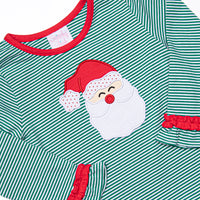 Checking It Twice Applique Legging Set, Red and Green