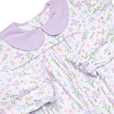Picking Wildflowers Collared Bubble, Purple