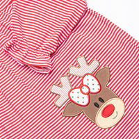 Rosey the Reindeer Applique Legging Set, Red
