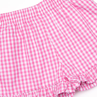 Daisy Days Applique Short Set, Pink