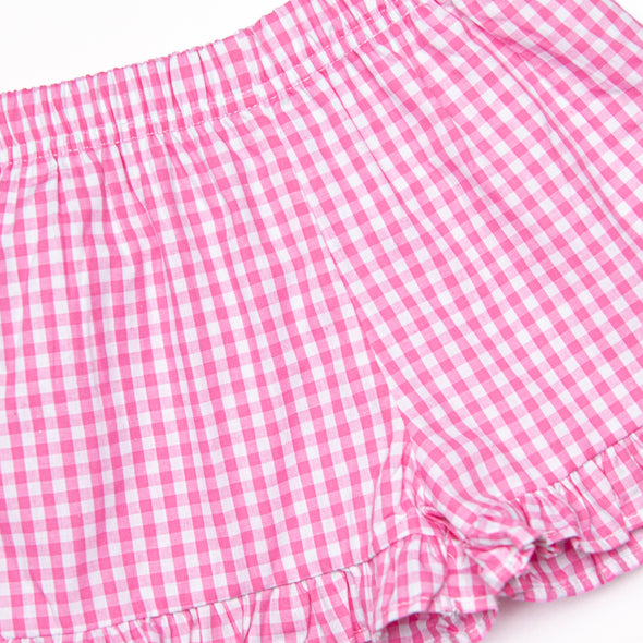 Daisy Days Applique Short Set, Pink