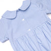 Charming Treats Smocked Bubble, Blue Gingham
