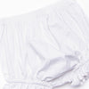 Christmas Day Embroidered Diaper Set, White