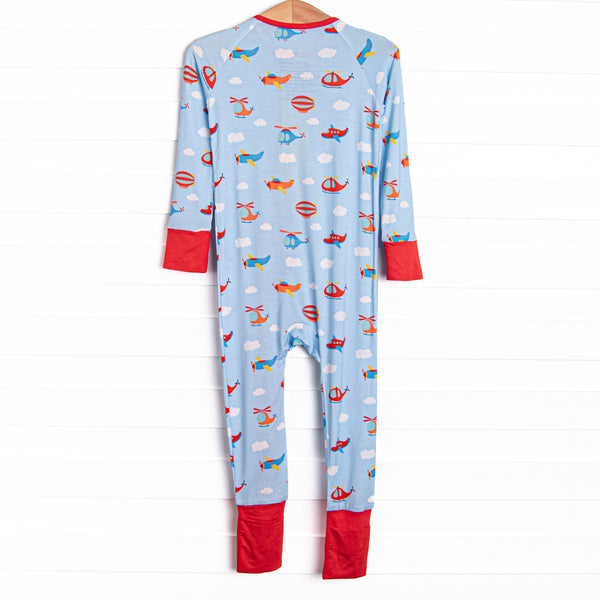 Sky Soaring Bamboo Zippy Pajama, Blue