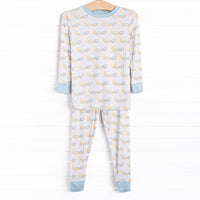 Fresh Air Flyer Bamboo Pajama Set, Blue
