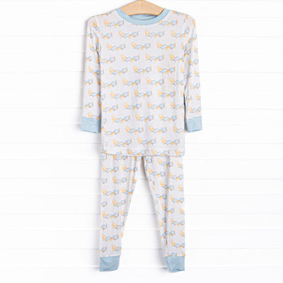 Fresh Air Flyer Bamboo Pajama Set, Blue