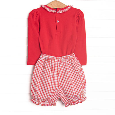 Ma Chérie Bloomer Set, Red