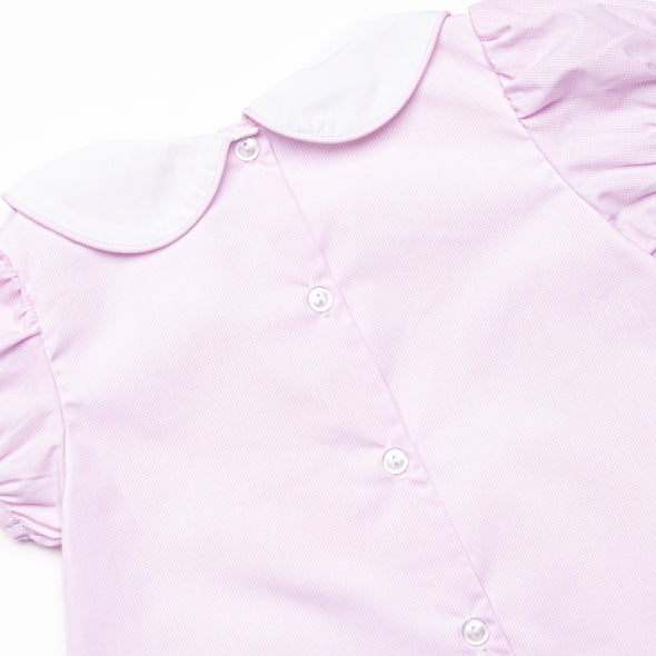 Joy to the World Embroidered Dress, Pink