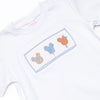 Charming Treats Smocked Pant Set, Blue Gingham