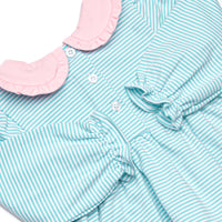Ribbons and Bows Applique Diaper Set, Mint