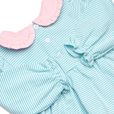Ribbons and Bows Applique Diaper Set, Mint