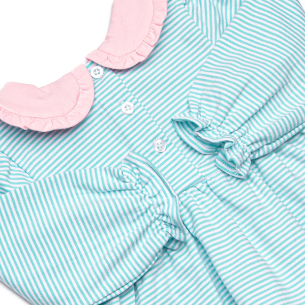 Ribbons and Bows Applique Diaper Set, Mint