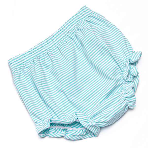 Ribbons and Bows Applique Diaper Set, Mint