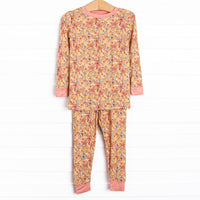 Unbe-leaf-able Bamboo Pajama Set, Yellow
