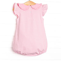 Giddy-Up Gallop Applique Bubble, Pink Stripe