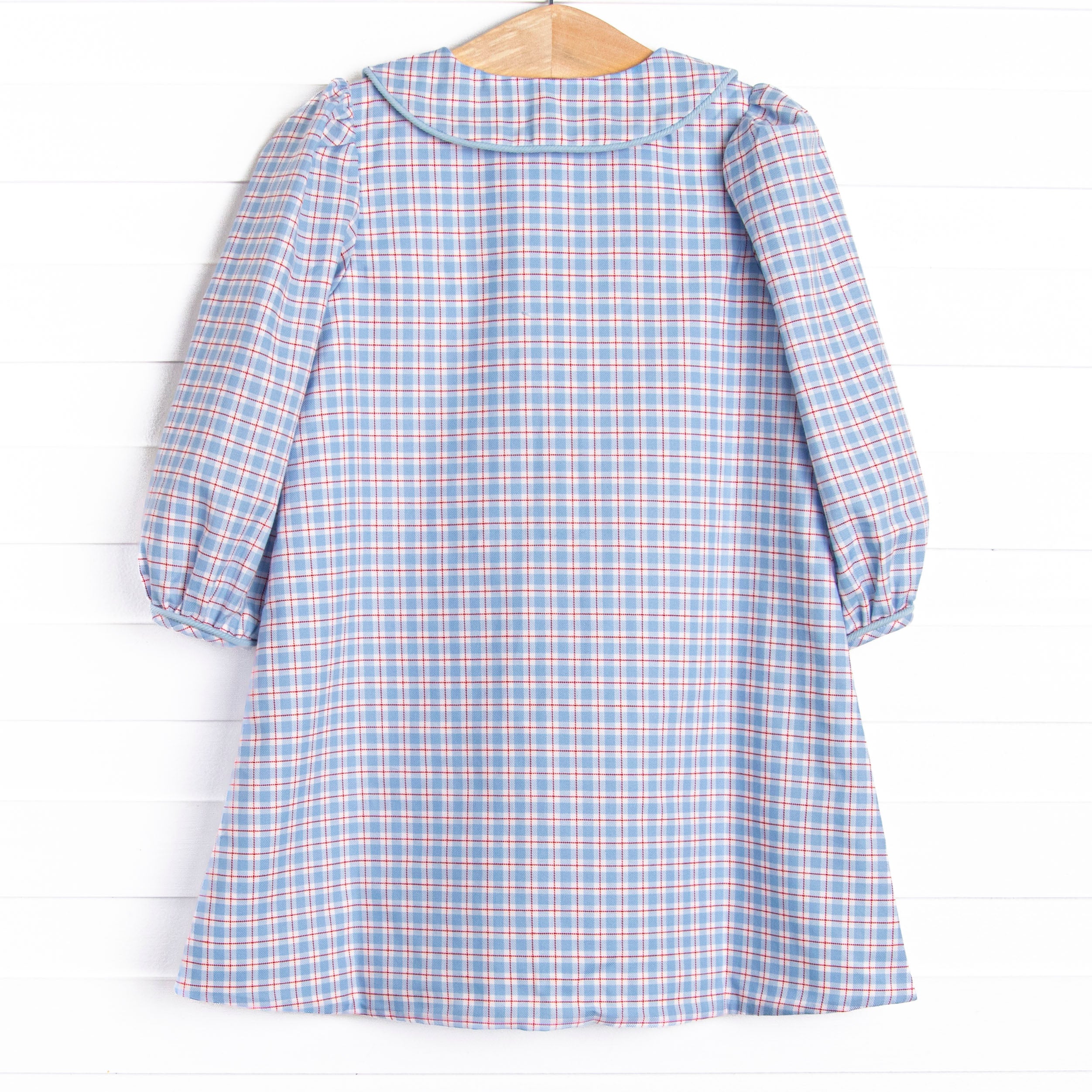 red white and blue plaid dress Melody Dress