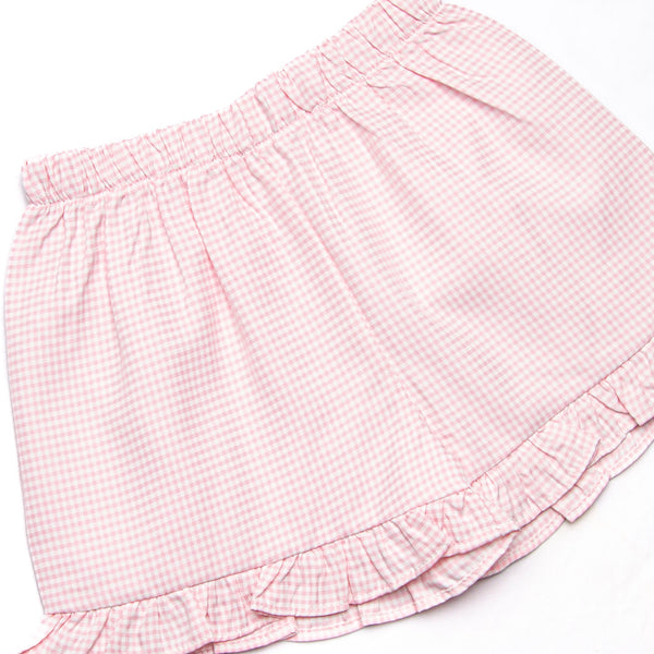 Magenta Meadows Ruffle Short Set, Pink