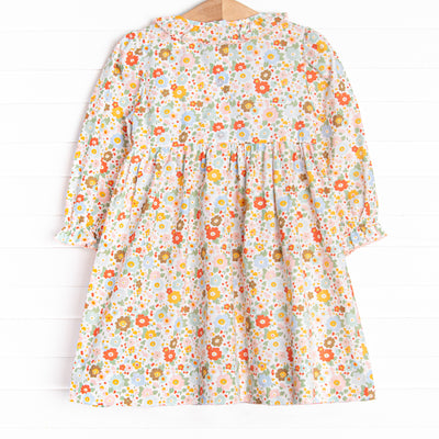 Hadley Smocked Dress, Orange