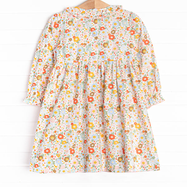 Hadley Smocked Dress, Orange