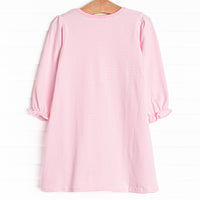 Sweet-tarts and Sweethearts Applique Dress, Pink