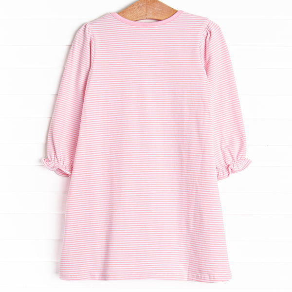 Sweet-tarts and Sweethearts Applique Dress, Pink