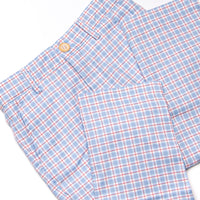 Bleu: Frederick Pant Set, Red and Blue Plaid