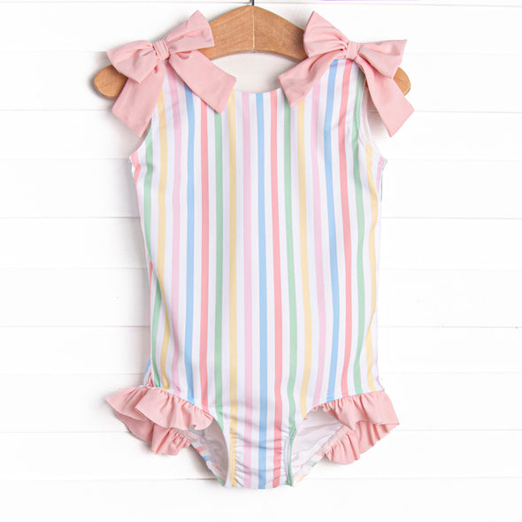 Summer Stripes One Piece, Pink