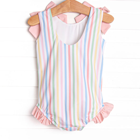 Summer Stripes One Piece, Pink