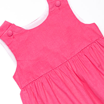 Rose Bush Beauty Corduroy Dress, Pink