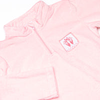 Ballet Slippers Smocked Fleece Pullover, Pink