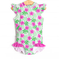 Maui Meadows One Piece, Pink
