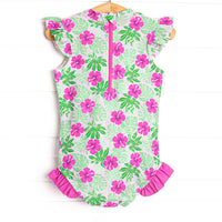 Maui Meadows One Piece, Pink