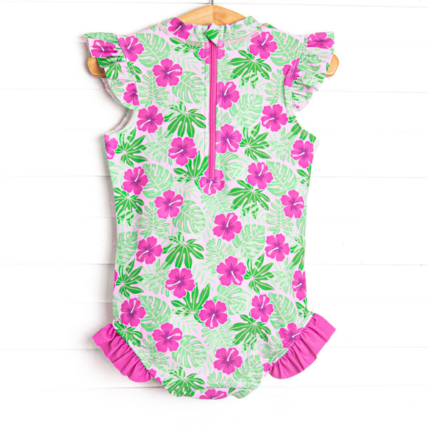 Maui Meadows One Piece, Pink