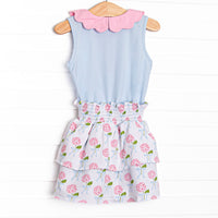 Blue Ribbon Blooms Skirt Set, Blue